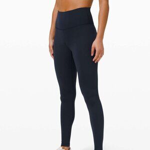 NWOT Lululemon Wunder Train High-Rise Tight 28" True Navy (First Release) se 10